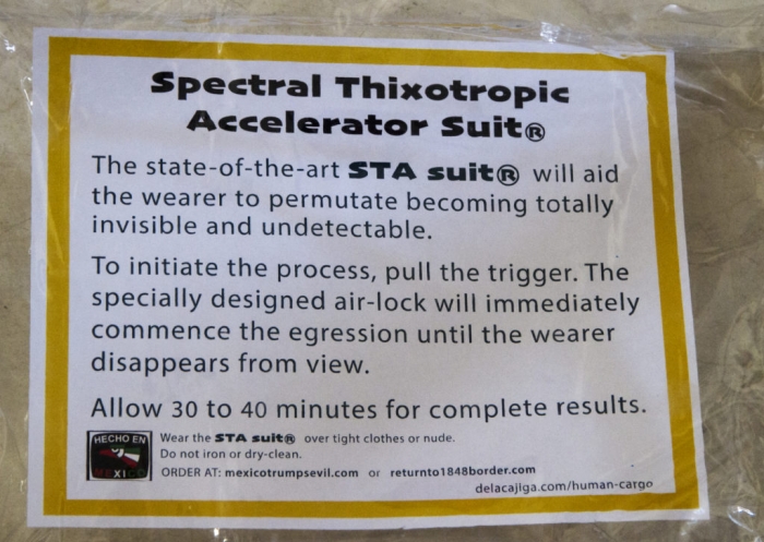 Spectral Thixotropic Accelerator Suit to turn wearer invisible and undetectable.